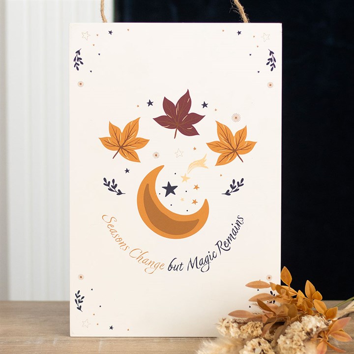 Seasons Change but Magic Remains Hanging Sign - Sign - Inspired Creative Gifts
