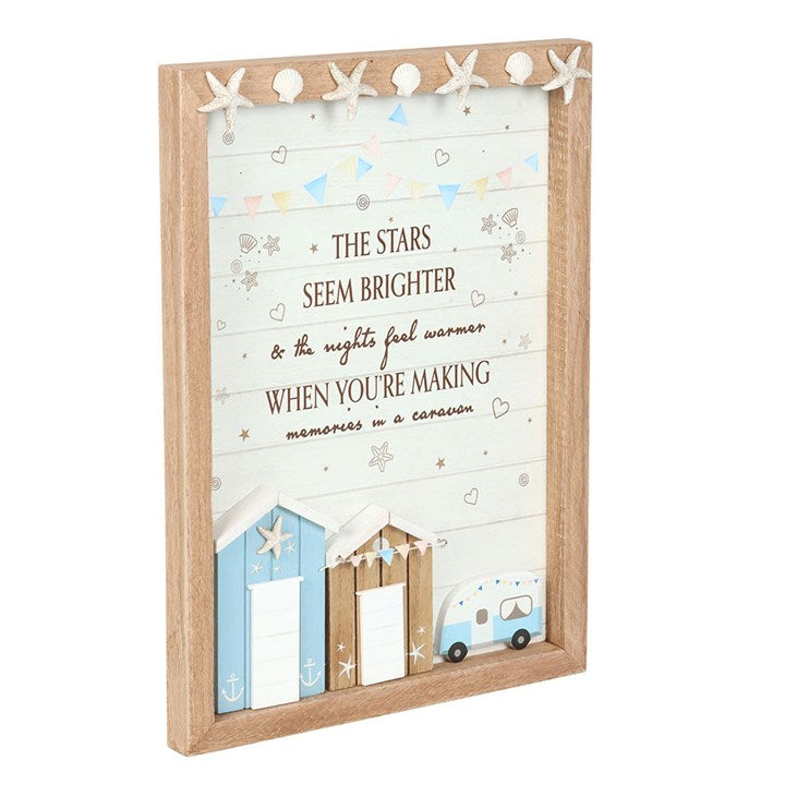 The Stars Seem Brighter 3D Shell Caravan Plaque - Inspired Creative Gifts