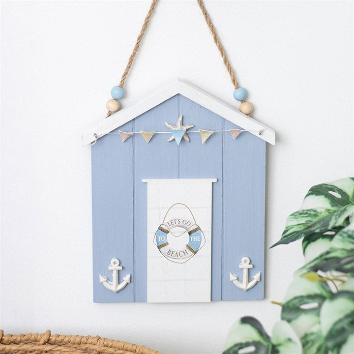 Blue Life Ring Beach Hut Hanging Decoration - Inspired Creative Gifts