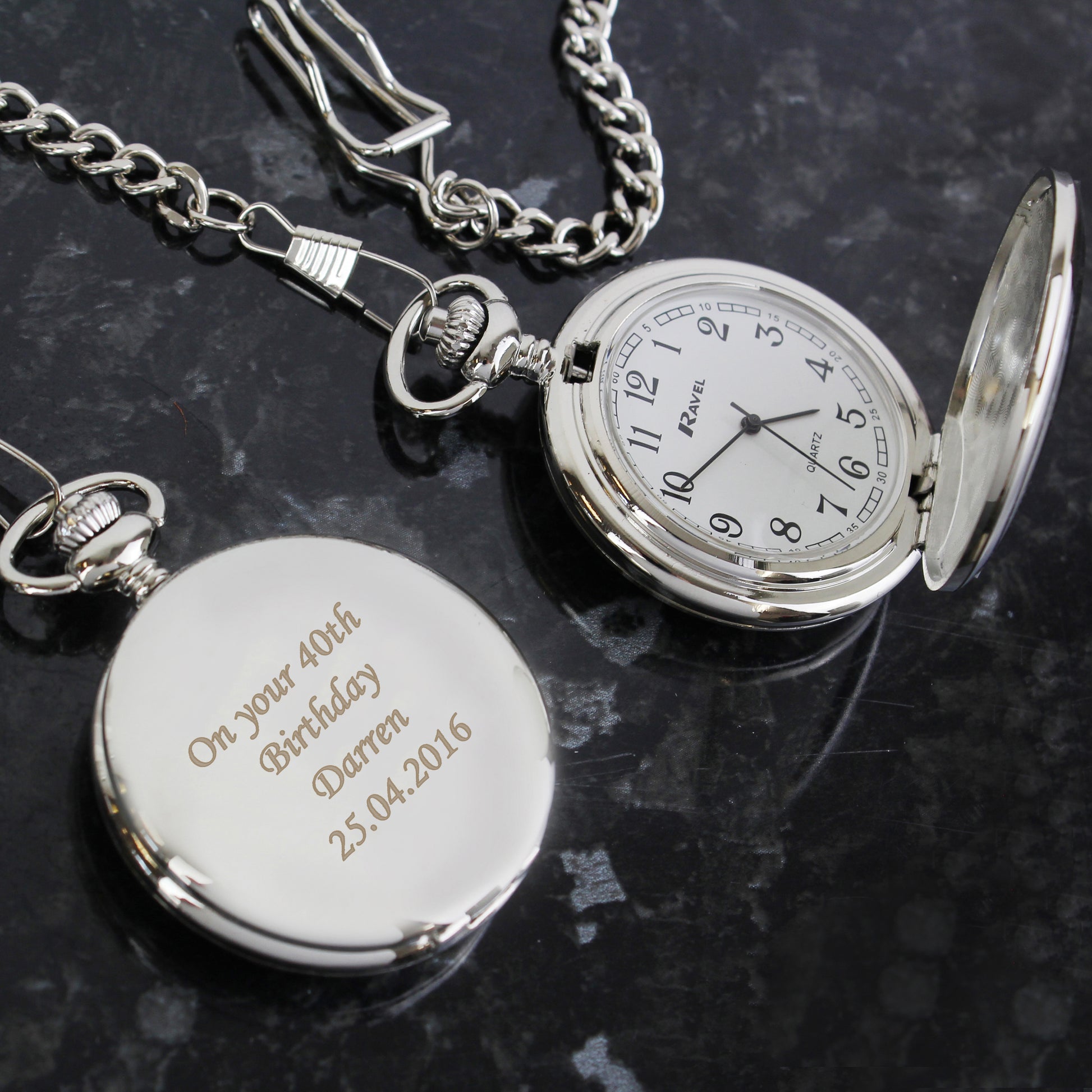 Personalised Pocket Fob Watch - Clocks & Watches - Inspired Creative Gifts
