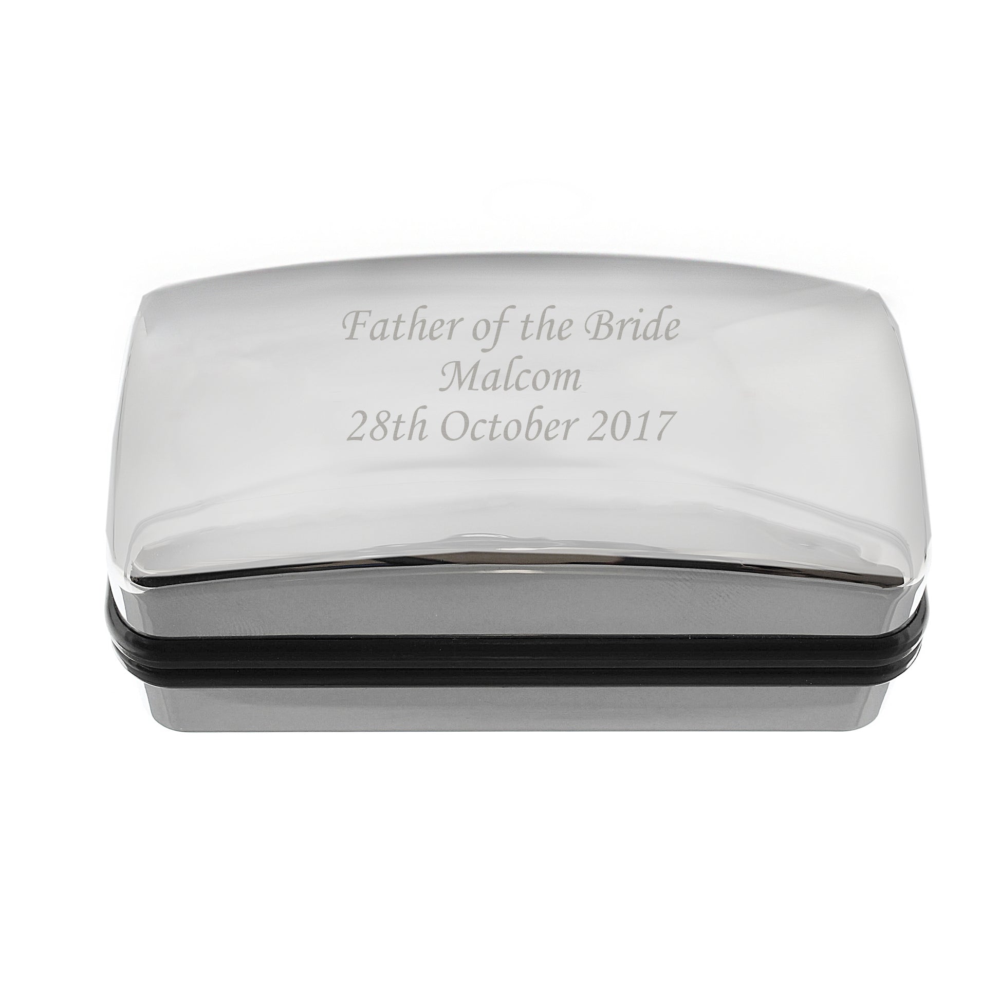 Personalised Engraved Cufflink Box - Cuff Links - Inspired Creative Gifts