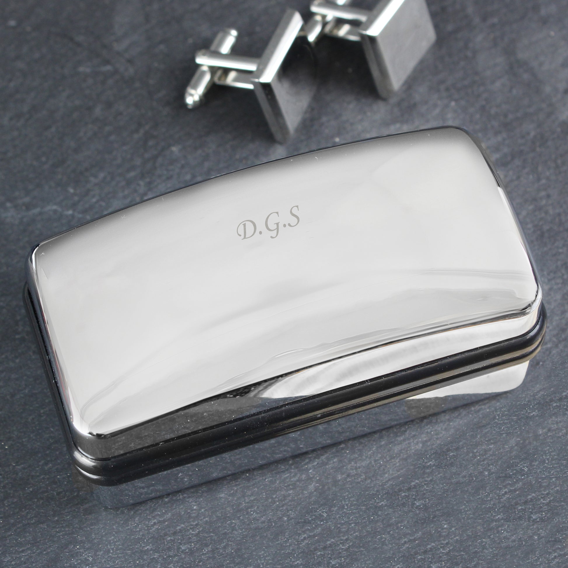 Personalised Engraved Cufflink Box - Cuff Links - Inspired Creative Gifts