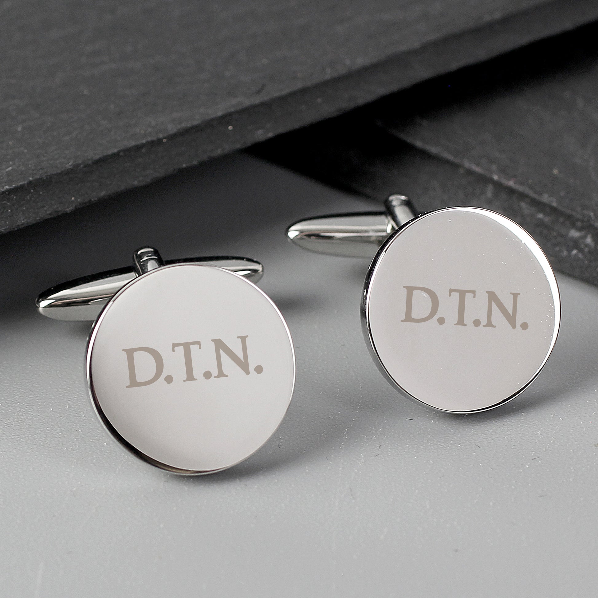 Personalised Round Cufflinks - Cuff Links - Inspired Creative Gifts