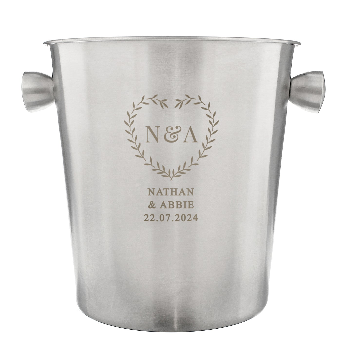 Personalised Botanical Stainless Steel Ice Bucket - Inspired Creative Gifts