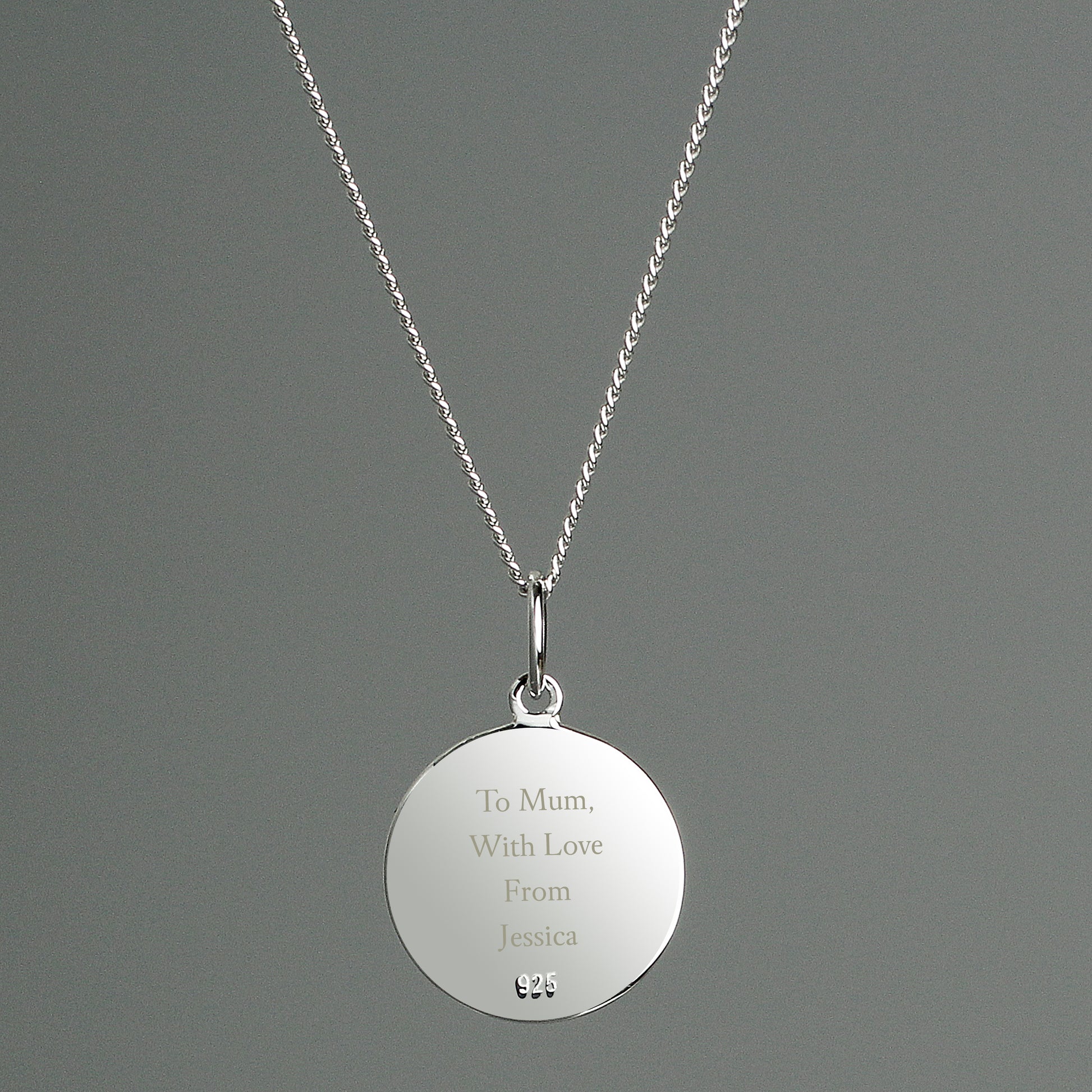 Personalised Sterling Silver & 9ct Gold St. Christopher Necklace - Necklace - Inspired Creative Gifts