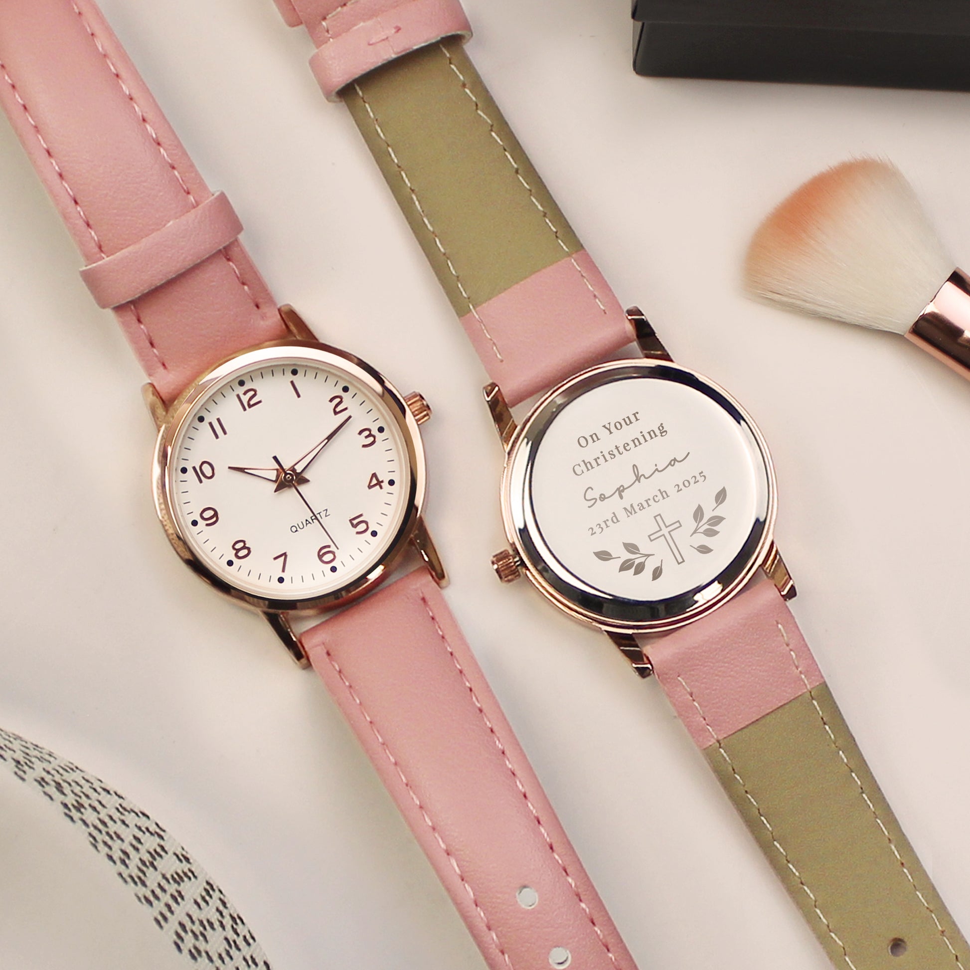 Personalised Holy Communion/Christening Pink Watch - Watch - Inspired Creative Gifts