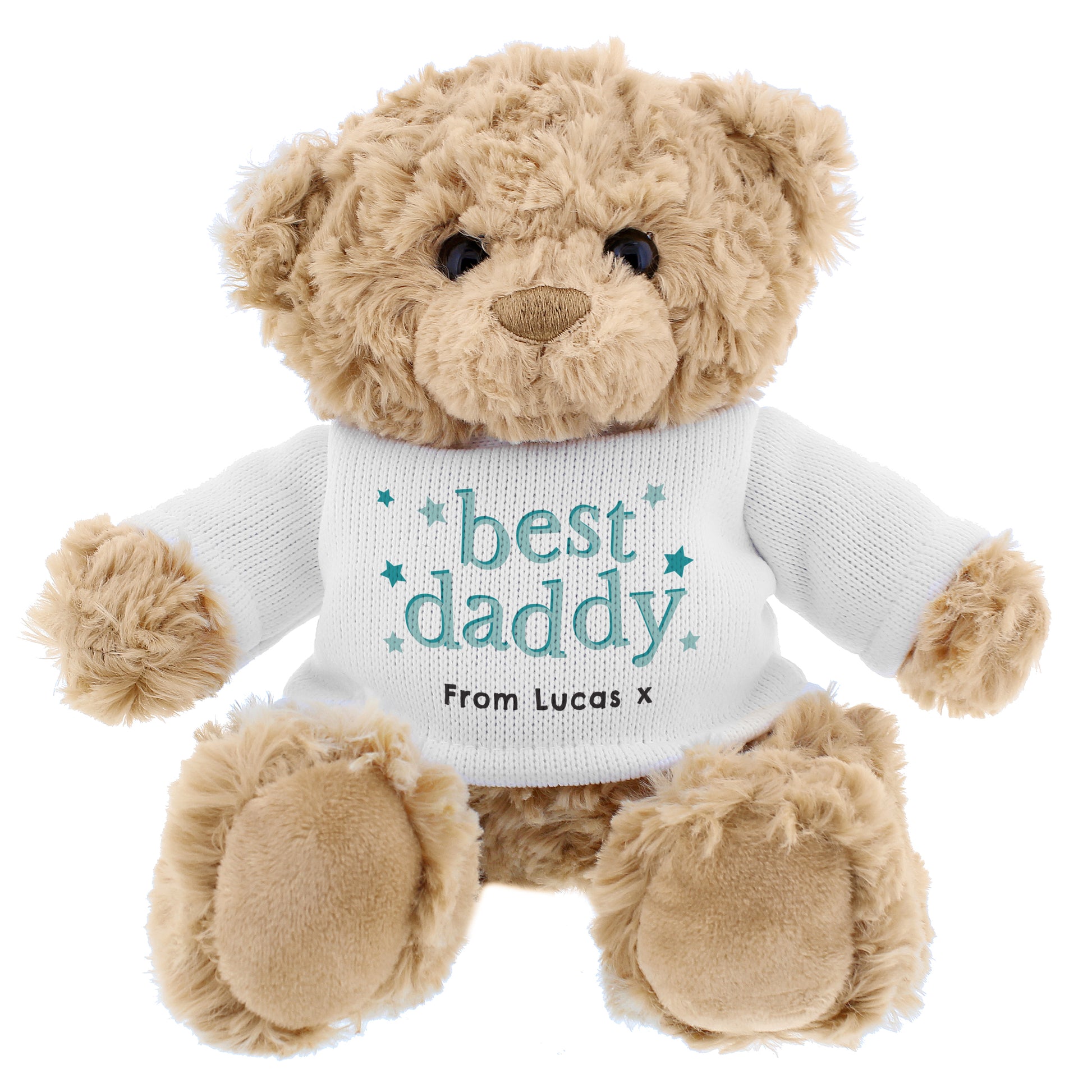 Personalised Best Daddy Teddy Bear - Plush Soft Toy - Inspired Creative Gifts