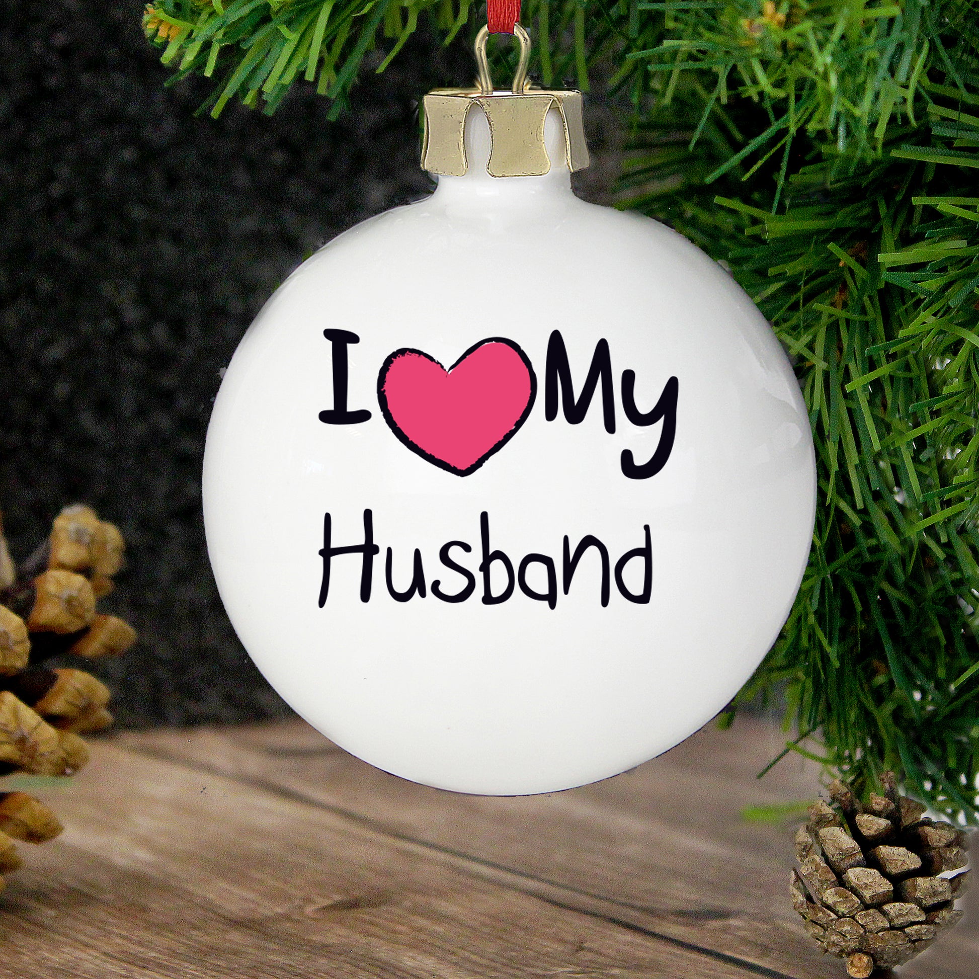 Personalised I Heart Bauble