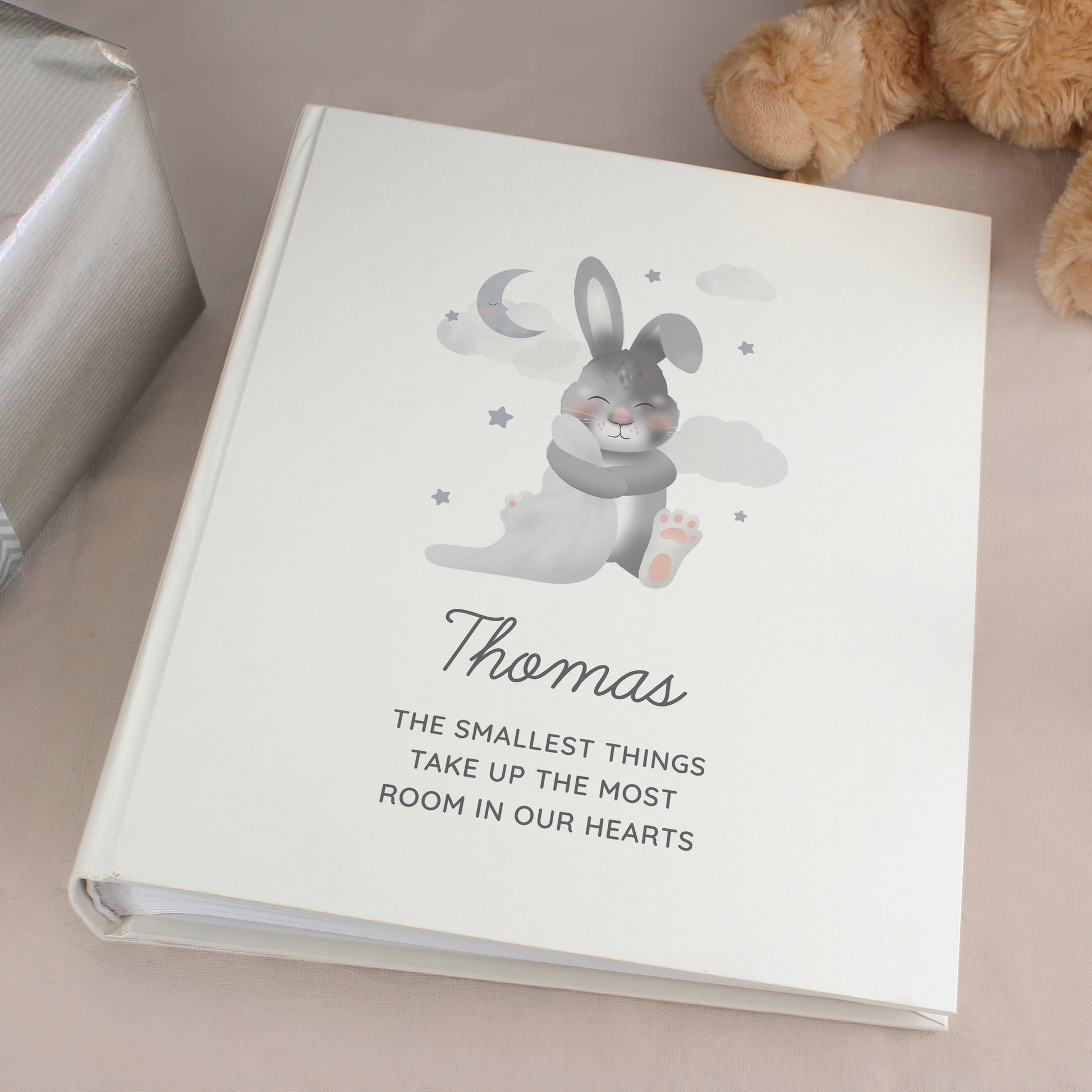 Personalised Baby Bunny Square Photo Album - Photo Album - Inspired Creative Gifts