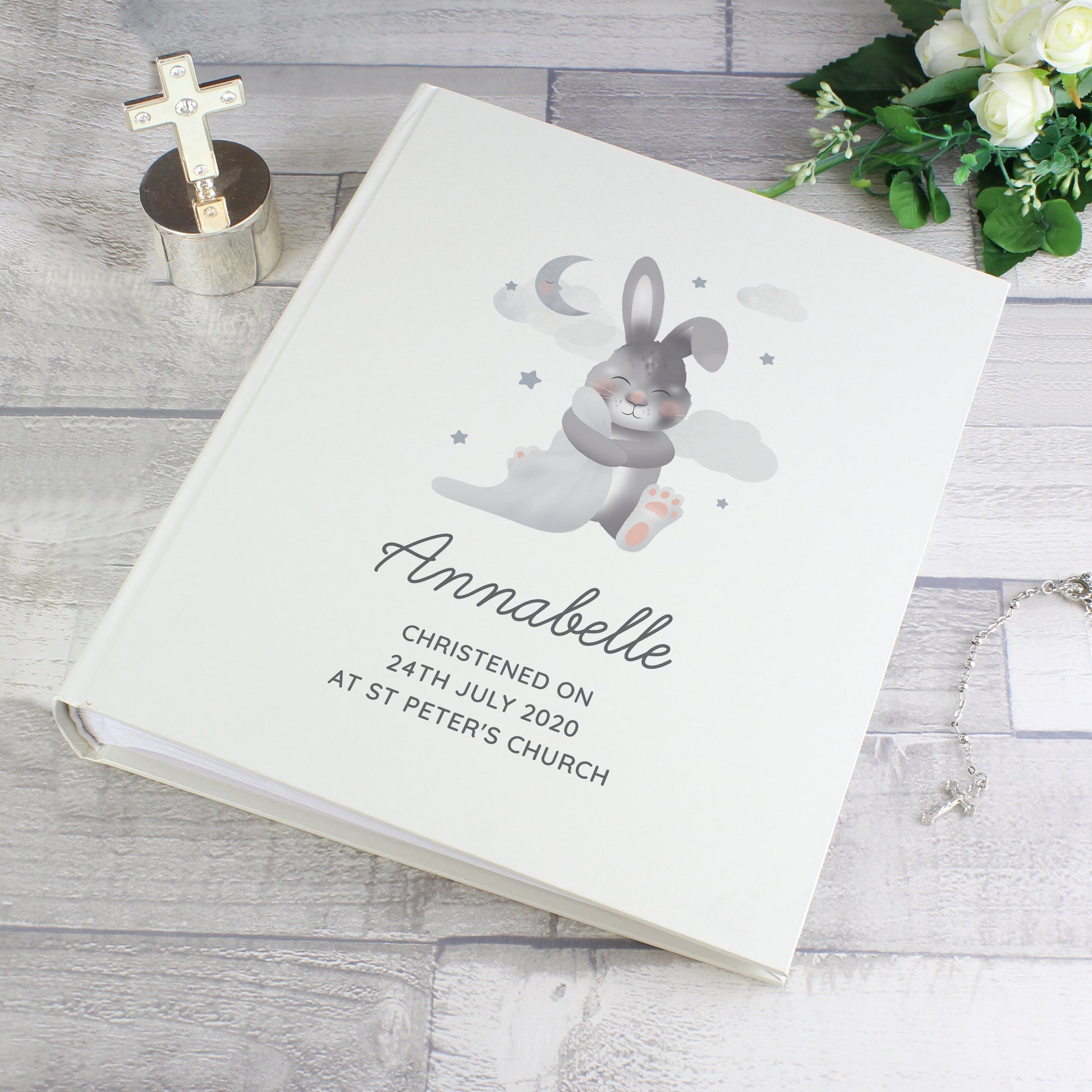 Personalised Baby Bunny Square Photo Album - Photo Album - Inspired Creative Gifts