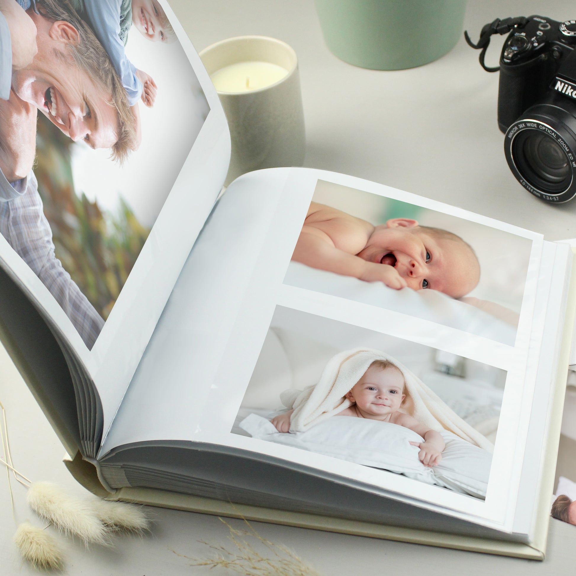 Personalised Baby Bunny Square Photo Album - Photo Album - Inspired Creative Gifts