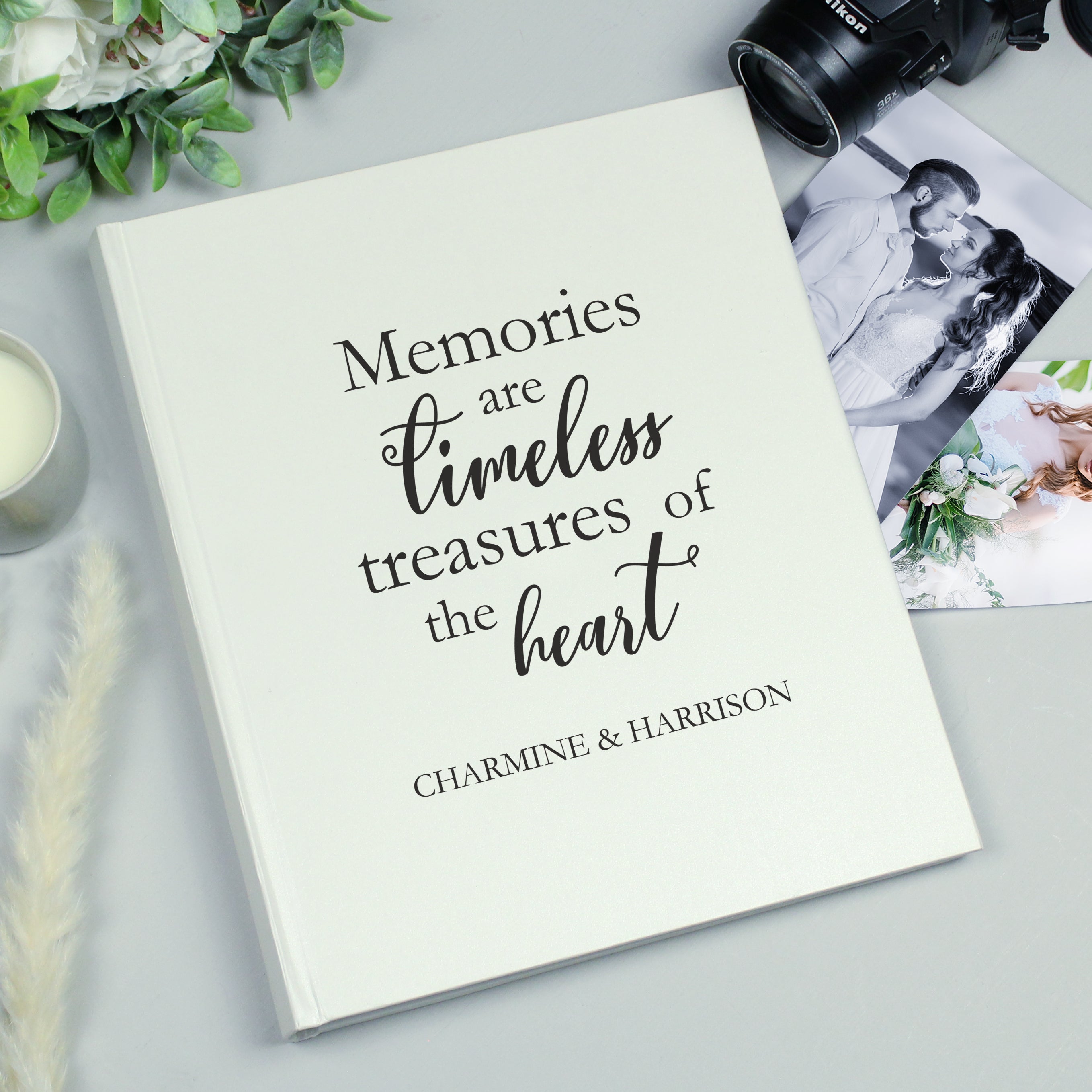 Personalised 'Memories are Timeless' Traditional Photo Album - Photo Album - Inspired Creative Gifts