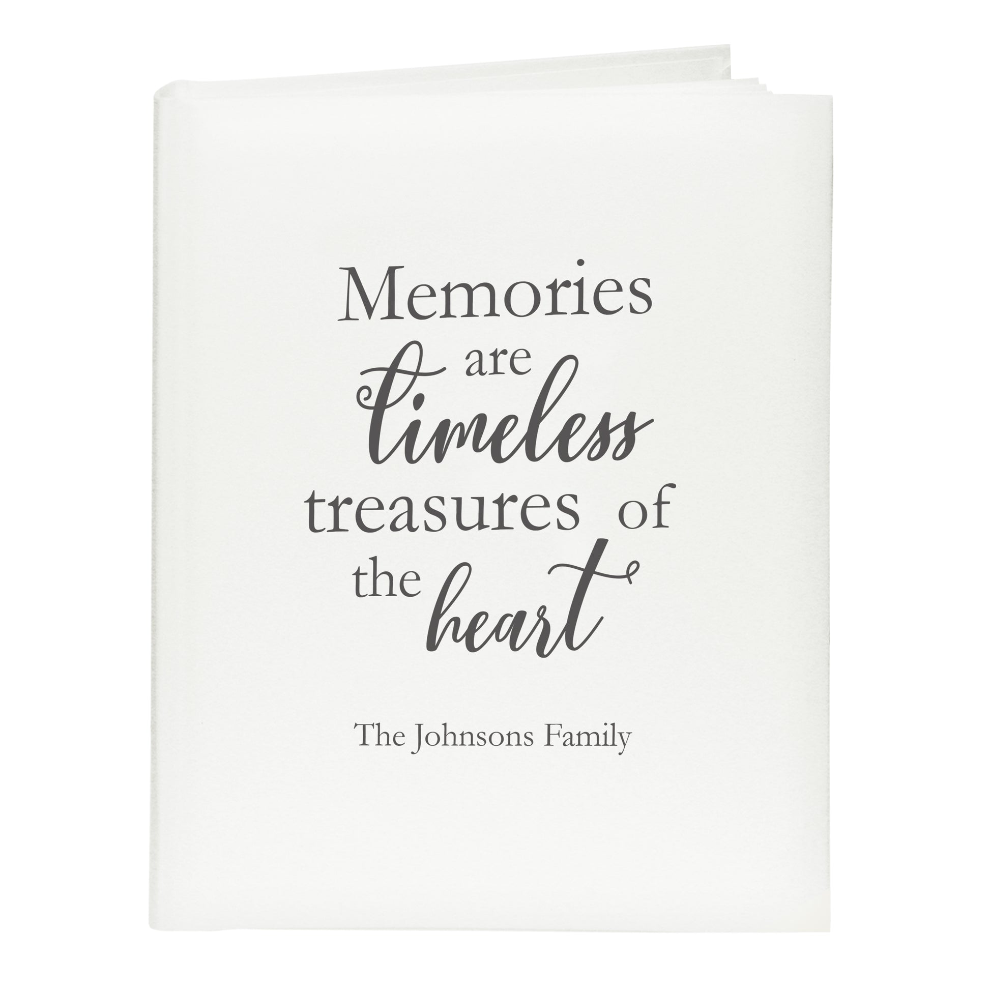 Personalised 'Memories are Timeless' Traditional Photo Album - Photo Album - Inspired Creative Gifts