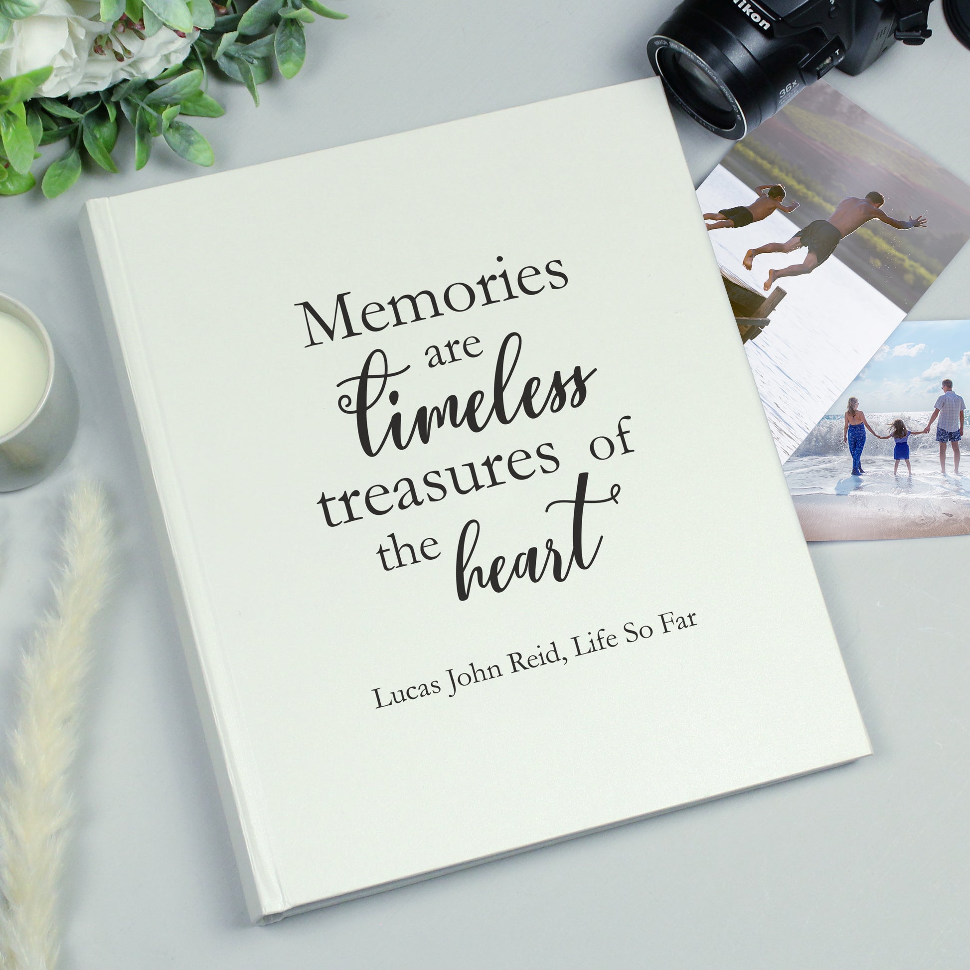 Personalised 'Memories are Timeless' Traditional Photo Album - Photo Album - Inspired Creative Gifts