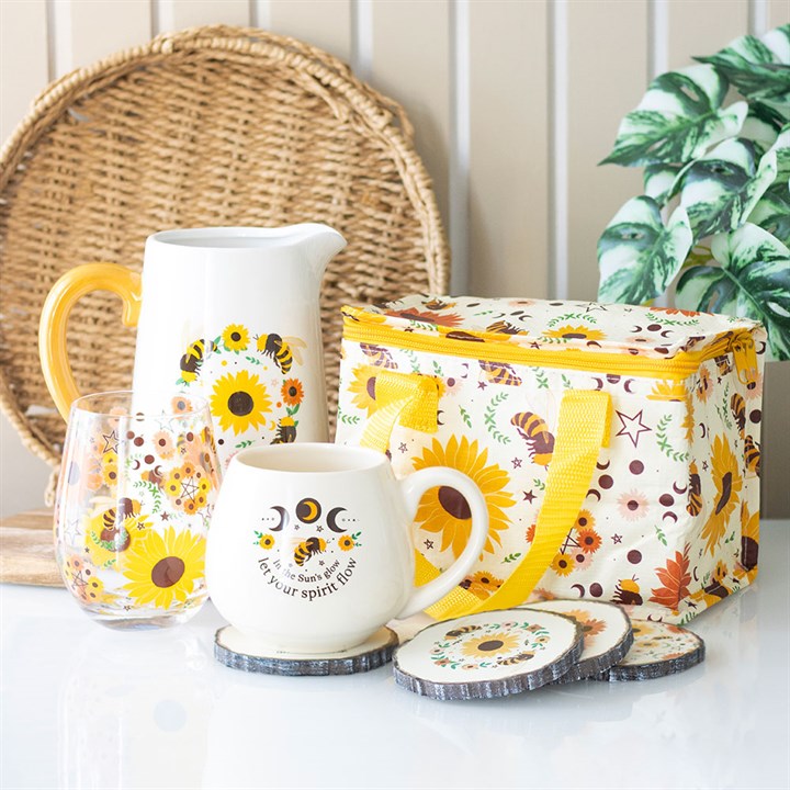 Summer Bee and Sunflower Ceramic Flower Jug - Inspired Creative Gifts