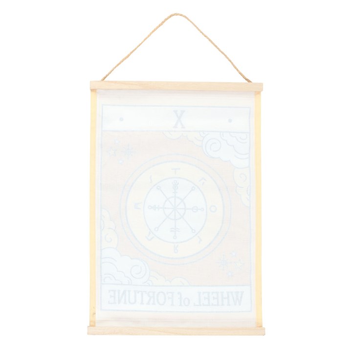 The Wheel of Fortune Vintage Tarot Wall Hanging - Inspired Creative Gifts