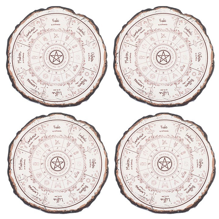 Wheel of the Year Coaster Set - Inspired Creative Gifts