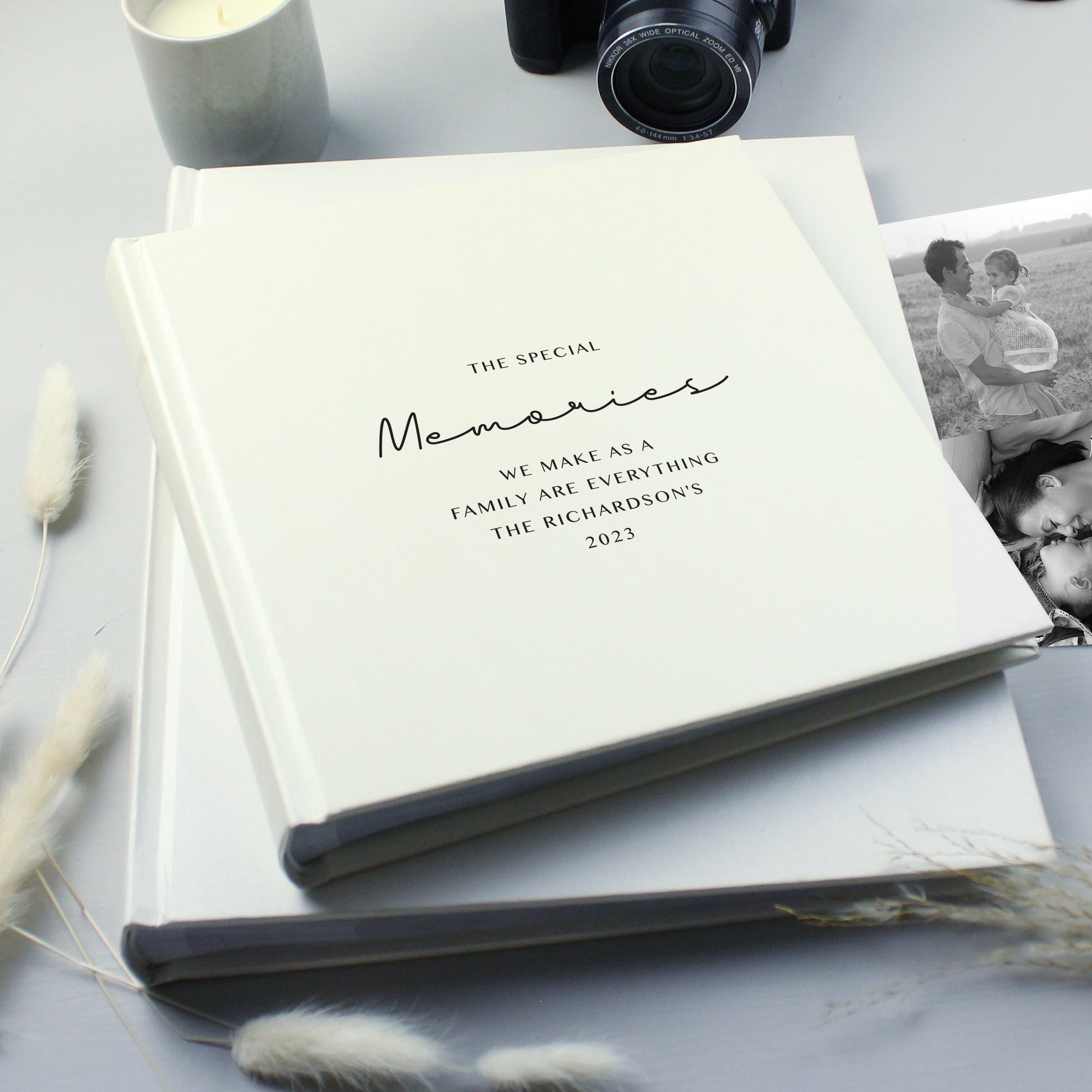 Personalised Free Text Square Wedding Photo Album | Anniversary Gift | Personalised Wedding | Happy Couples Gift - Photo Album - Inspired Creative Gifts