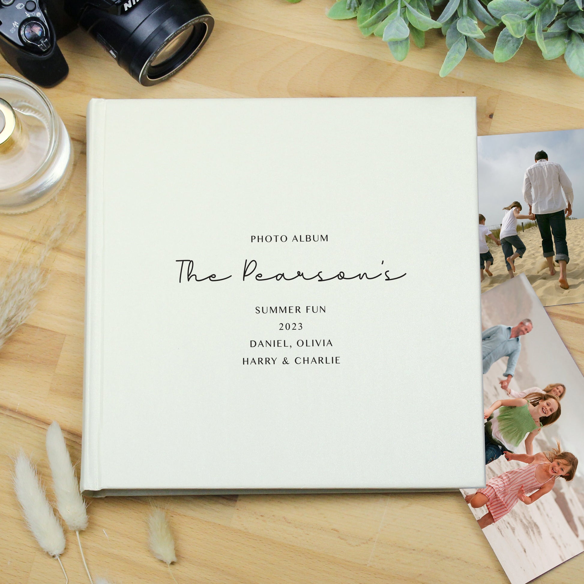 Personalised Free Text Square Wedding Photo Album | Anniversary Gift | Personalised Wedding | Happy Couples Gift - Photo Album - Inspired Creative Gifts