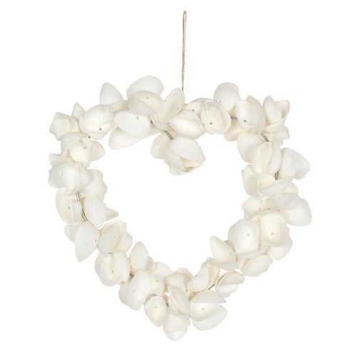 6 Inch Clamshell Hanging Heart Decoration - Inspired Creative Gifts