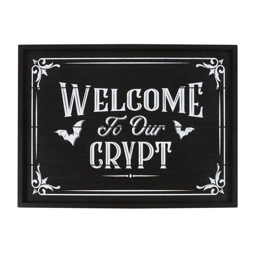 Welcome To Our Crypt Wall Plaque - Sign - Inspired Creative Gifts