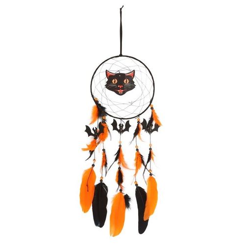 Black Cat Halloween Dreamcatcher - Dreamcatchers - Inspired Creative Gifts