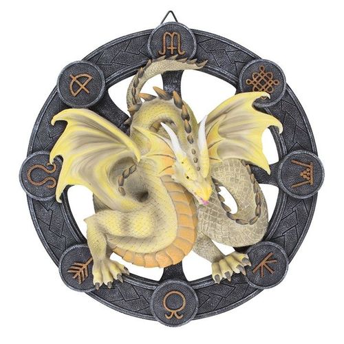Mabon Dragon Resin Wall Plaque by Anne Stokes - Inspired Creative Gifts