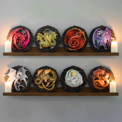 Ostara Dragon Resin Wall Plaque by Anne Stokes - Inspired Creative Gifts
