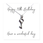 Happy 18th Birthday Necklace & Gift Card