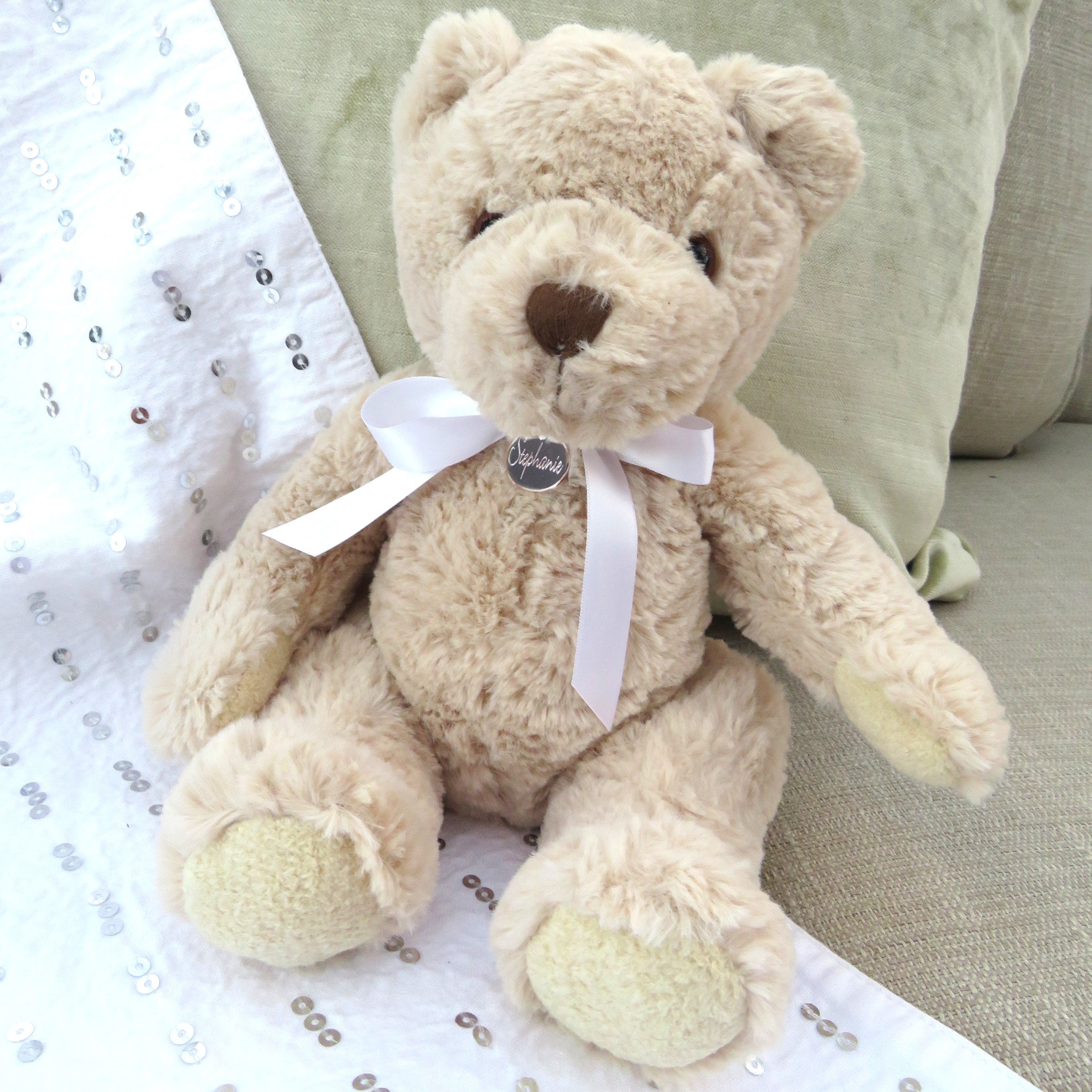 Personalised Teddy Bear Engraved Charm