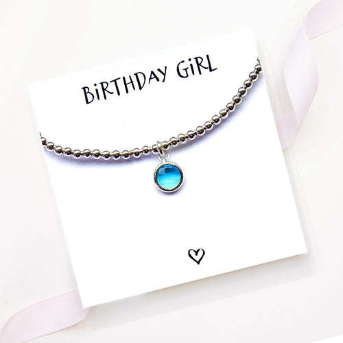 Birthday Girl Charm Bracelet & Gift Card | Womans Bracelet | Inspired Creative Gifts