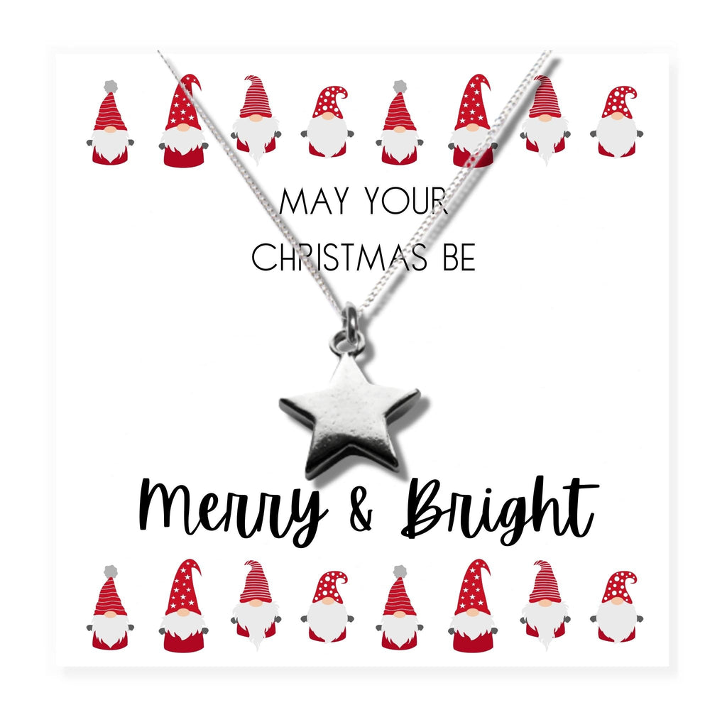 Star Necklace - Merry & Bright Christmas Gift Card | Woman's Necklace | Mother's Day Gift