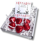 Merry & Bright Christmas Mini Gift Hamper with Silver Star Earrings | Mother's Day Gift