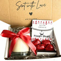 Small Merry & Bright Christmas Gift Hamper Bracelet, Chocolates & Candle