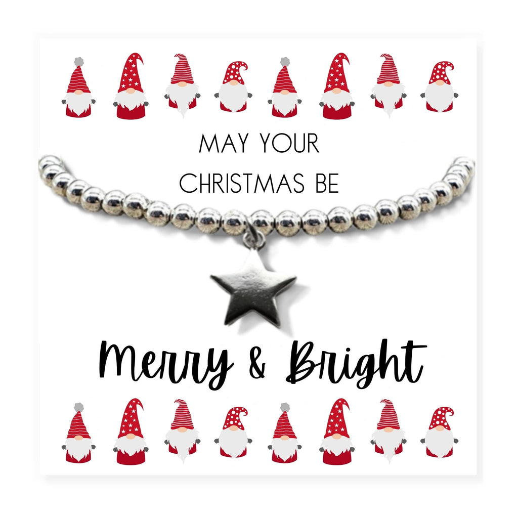 Merry & Bright Christmas Hamper Star Bracelet & Jewellery Box | Womans Bracelet | Mother's Day Gift