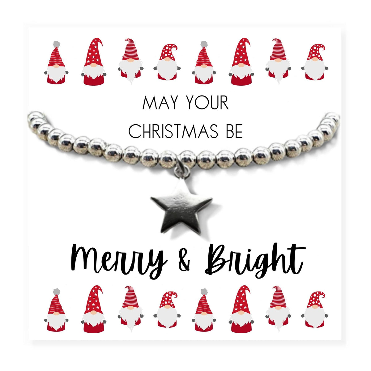 Merry & Bright Christmas Hamper Star Bracelet & Jewellery Box | Womans Bracelet | Mother's Day Gift