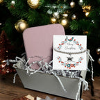 Small Christmas Hamper Silver Star Bracelet & Jewellery Box | Womans Bracelet | Mother's Day Gift