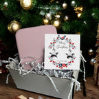 Christmas Star Gift Hamper - Silver Star Drop Earrings & Jewellery Box | Gift for Her