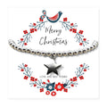 Christmas Star Beaded Bracelet & Gift Card | Mother's Day Gift