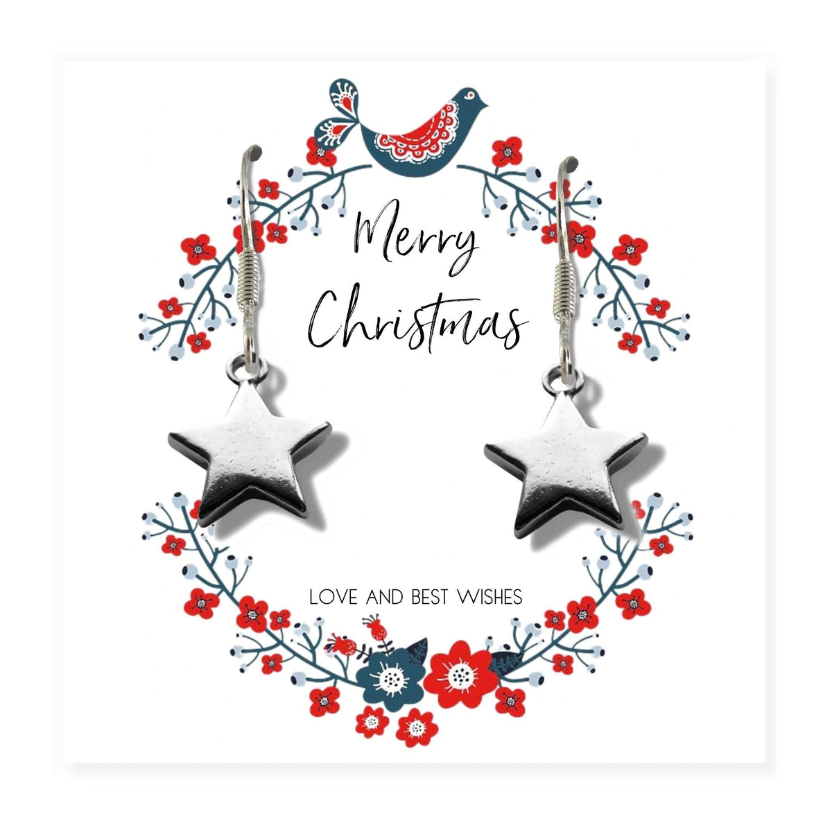 Christmas Star Mini Gift Hamper with Silver Star Earrings | Mother's Day Gift