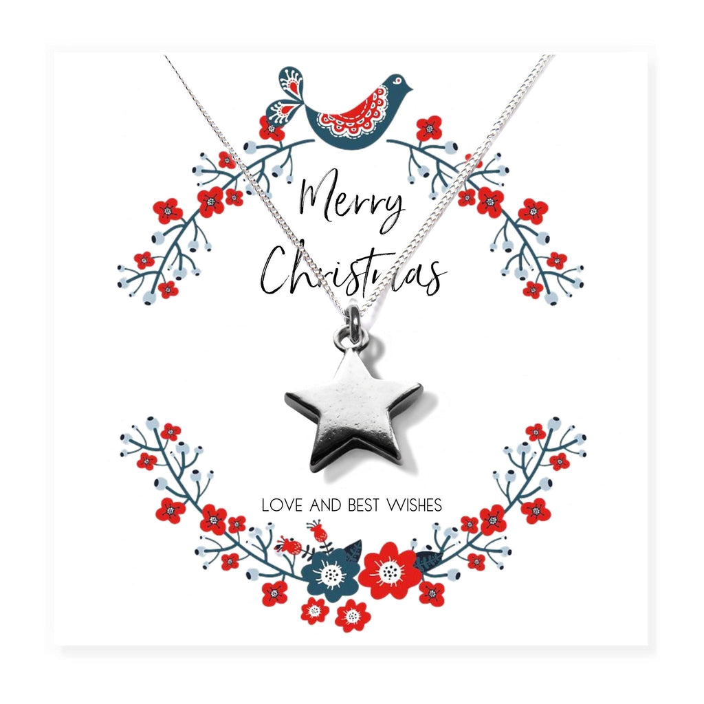 Christmas Star Mini Gift Hamper with Silver Star Necklace | Woman's Necklace | Inspired Creative Gifts