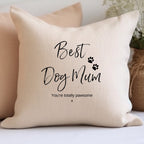 Personalised Best Dog Mum Cushion
