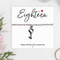 18th Birthday Stretch Beaded Bracelet & Card