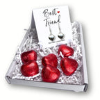 Best Friend Mini Gift Hamper with Silver Heart Earrings