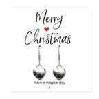 Merry Christmas Mini Gift Hamper with Silver Heart Earrings | Mother's Day Gift