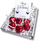 Merry Christmas Mini Gift Hamper with Silver Heart Earrings | Mother's Day Gift