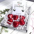 Merry Christmas Mini Gift Hamper with Silver Heart Earrings | Mother's Day Gift