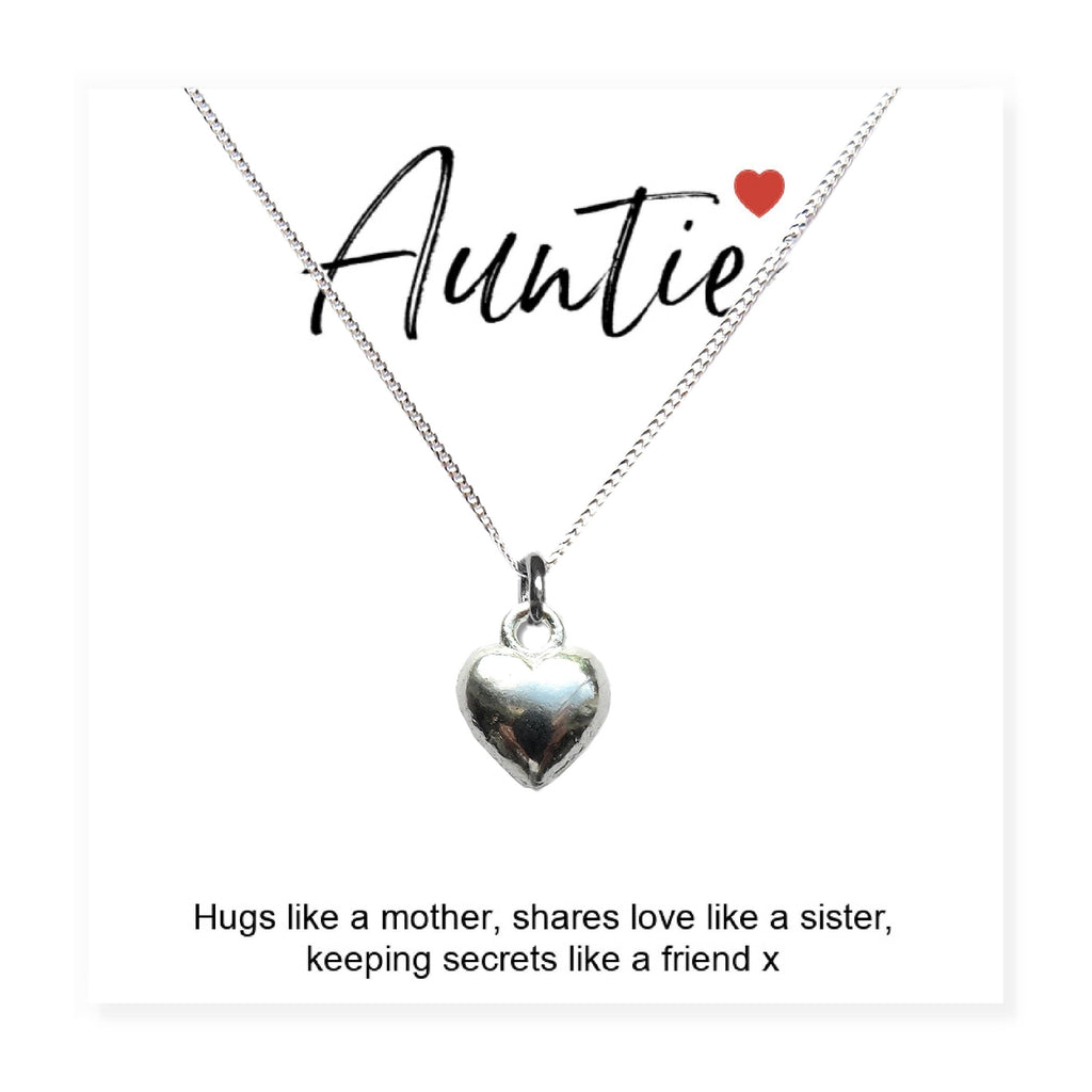 Auntie Heart Necklace & Gift Card