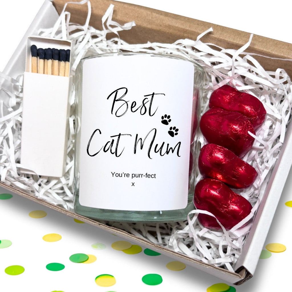 Best Cat Mum Candle Gift Set