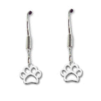 Women's Paw Print Drop Earrings